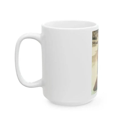 Caroline Munro #152 (Vintage Female Icon) White Coffee Mug - Go Mug Yourself