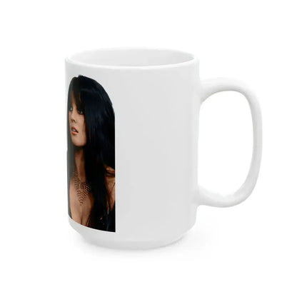 Caroline Munro #167 (Vintage Female Icon) White Coffee Mug - Go Mug Yourself