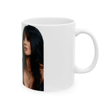 Caroline Munro #167 (Vintage Female Icon) White Coffee Mug - Go Mug Yourself