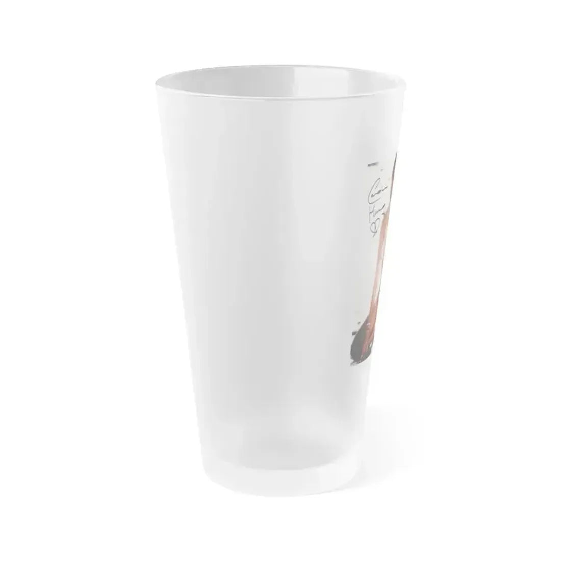 Caroline Munro #171 (Vintage Female Icon) Frosted Pint Glass 16oz - Go Mug Yourself