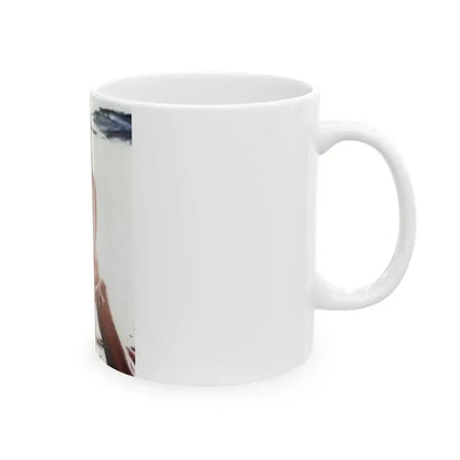 Caroline Munro #171 (Vintage Female Icon) White Coffee Mug - Go Mug Yourself