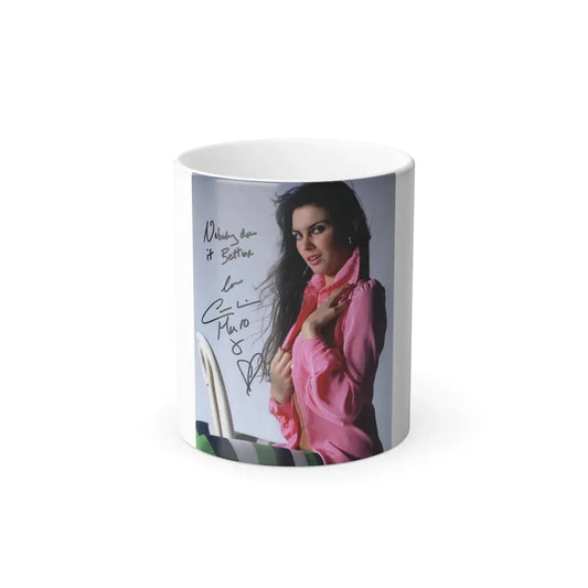Caroline Munro #180 (Vintage Female Icon) Color Changing Coffee Mug 11oz - Go Mug Yourself