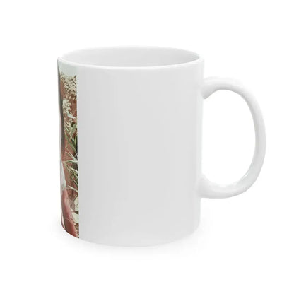 Caroline Munro #181 (Vintage Female Icon) White Coffee Mug - Go Mug Yourself