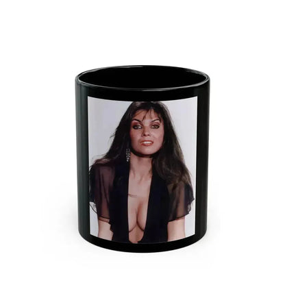 Caroline Munro #191 (Vintage Female Icon) Black Coffee Mug 11oz - Go Mug Yourself