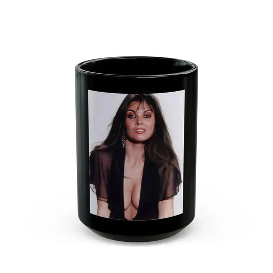 Caroline Munro #191 (Vintage Female Icon) Black Coffee Mug 15oz - Go Mug Yourself