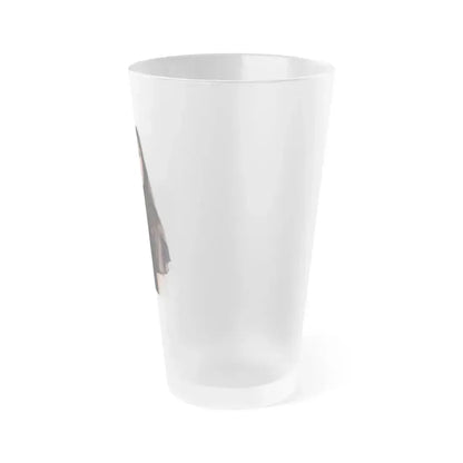 Caroline Munro #191 (Vintage Female Icon) Frosted Pint Glass 16oz - Go Mug Yourself