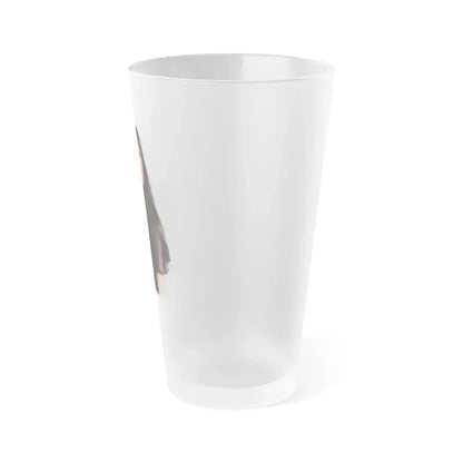 Caroline Munro #191 (Vintage Female Icon) Frosted Pint Glass 16oz - Go Mug Yourself