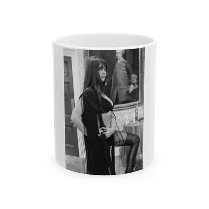 Caroline Munro #196 (Vintage Female Icon) White Coffee Mug 11oz - Go Mug Yourself
