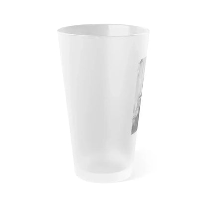 Caroline Munro #197 (Vintage Female Icon) Frosted Pint Glass 16oz - Go Mug Yourself