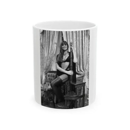 Caroline Munro #197 (Vintage Female Icon) White Coffee Mug 11oz - Go Mug Yourself