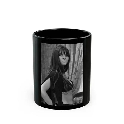 Caroline Munro #198 (Vintage Female Icon) Black Coffee Mug 11oz - Go Mug Yourself