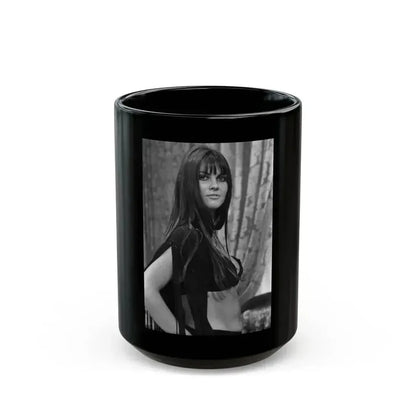 Caroline Munro #198 (Vintage Female Icon) Black Coffee Mug 15oz - Go Mug Yourself