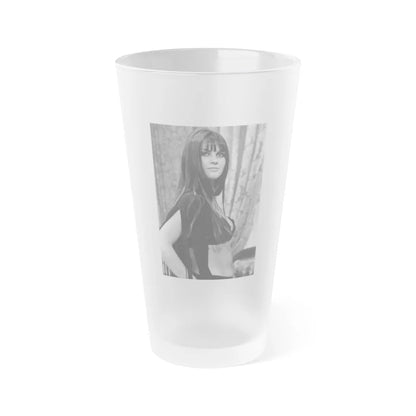 Caroline Munro #198 (Vintage Female Icon) Frosted Pint Glass 16oz-16oz-Frosted-Go Mug Yourself