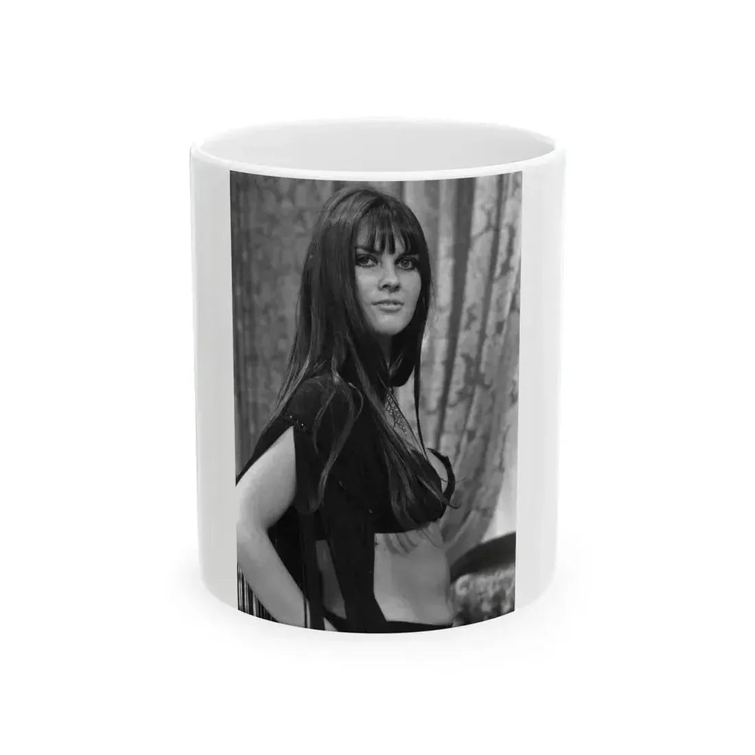 Caroline Munro #198 (Vintage Female Icon) White Coffee Mug 11oz - Go Mug Yourself