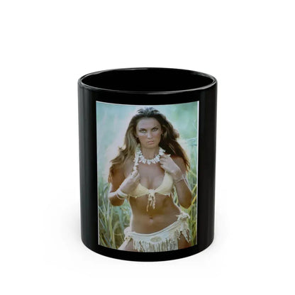 Caroline Munro #203 (Vintage Female Icon) Black Coffee Mug 11oz - Go Mug Yourself