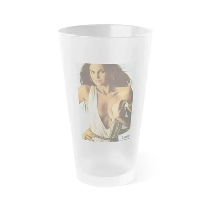 Caroline Munro #205 (Vintage Female Icon) Frosted Pint Glass 16oz 16oz Frosted - Go Mug Yourself
