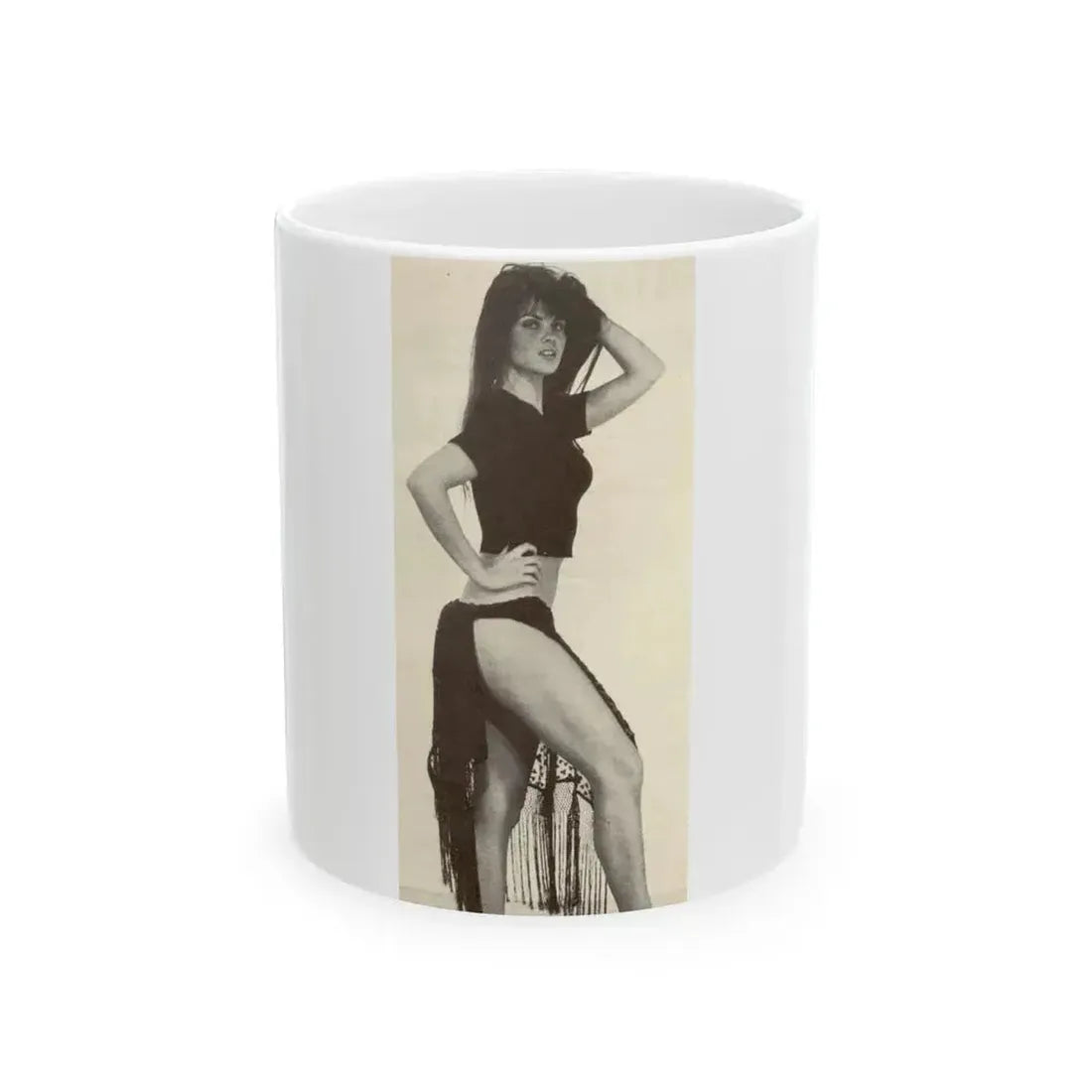 Caroline Munro #212 (Vintage Female Icon) White Coffee Mug 11oz - Go Mug Yourself