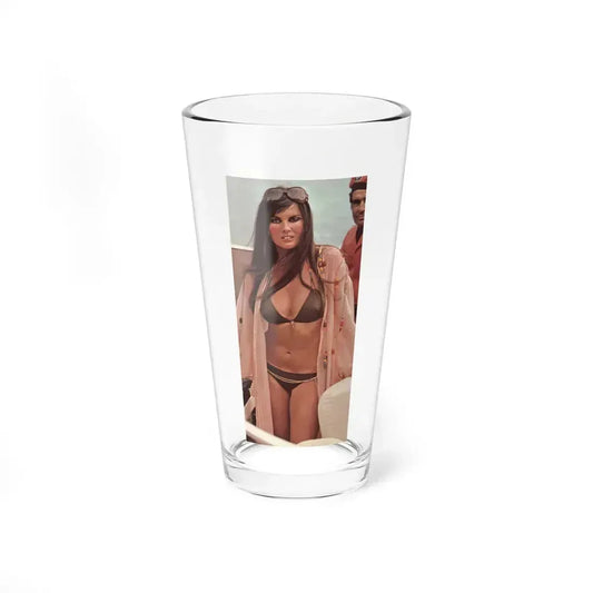Caroline Munro #213 - 8x10 Color 2-Piece Bikini Swimsuit Photo from late 70's (Vintage Female Icon) Pint Glass 16oz 16oz - Go Mug Yourself