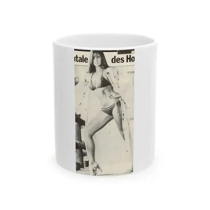 Caroline Munro #214 (Vintage Female Icon) White Coffee Mug 11oz - Go Mug Yourself