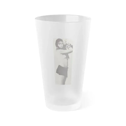 Caroline Munro #215 (Vintage Female Icon) Frosted Pint Glass 16oz 16oz Frosted - Go Mug Yourself