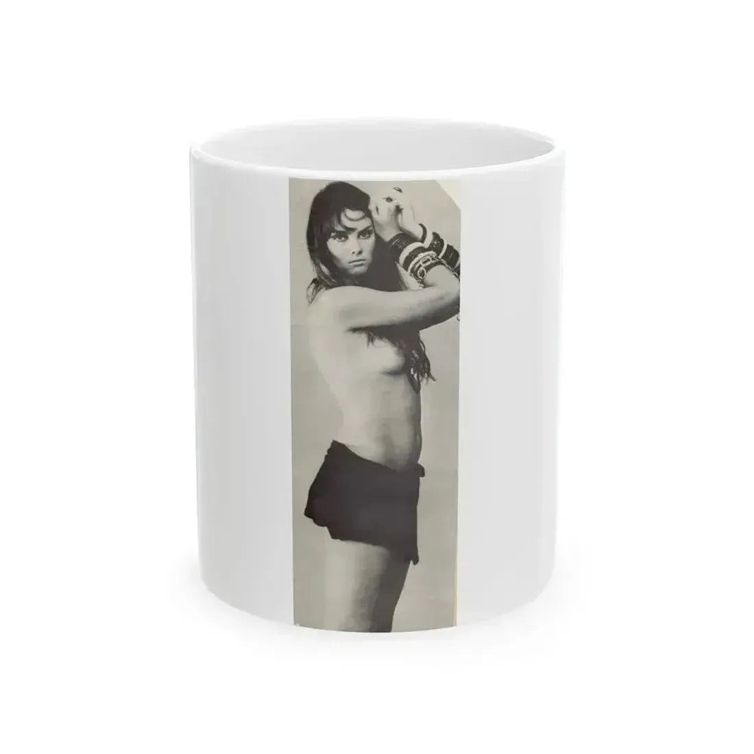 Caroline Munro #215 (Vintage Female Icon) White Coffee Mug 11oz - Go Mug Yourself
