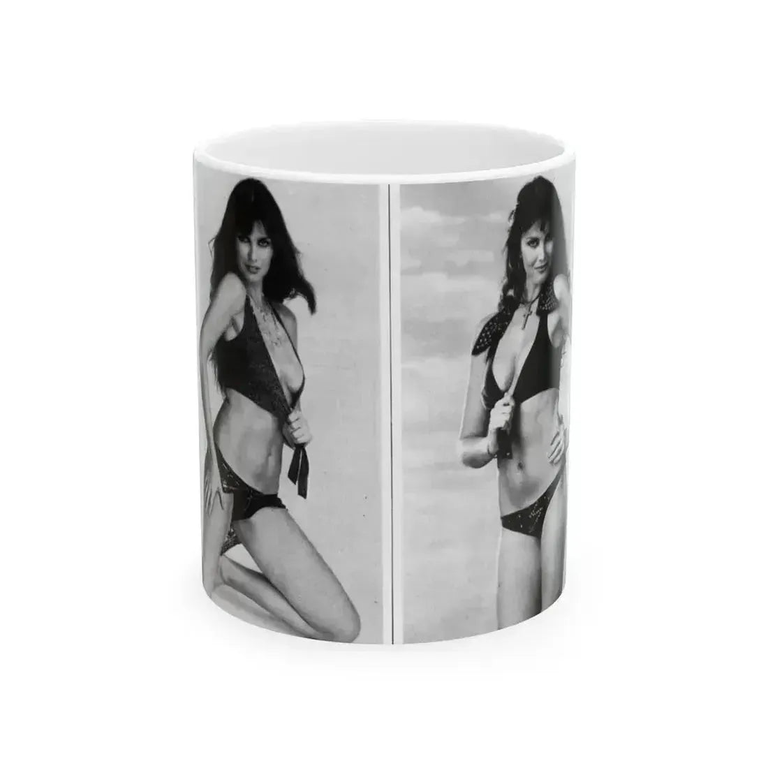Caroline Munro #219 (Vintage Female Icon) White Coffee Mug 11oz - Go Mug Yourself