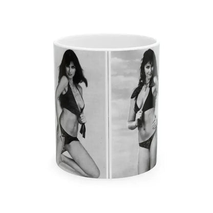Caroline Munro #219 (Vintage Female Icon) White Coffee Mug 11oz - Go Mug Yourself