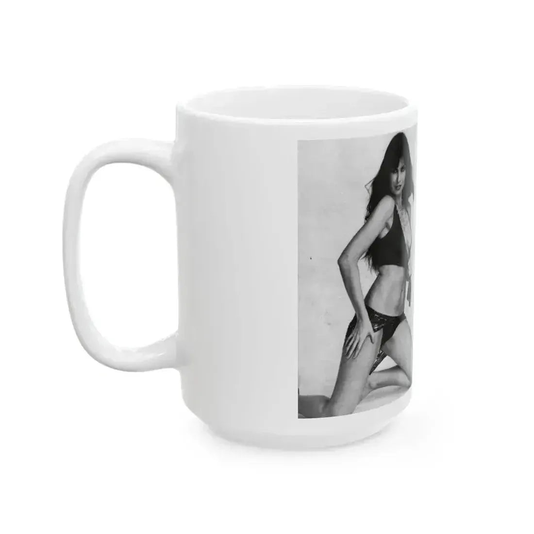 Caroline Munro #219 (Vintage Female Icon) White Coffee Mug - Go Mug Yourself