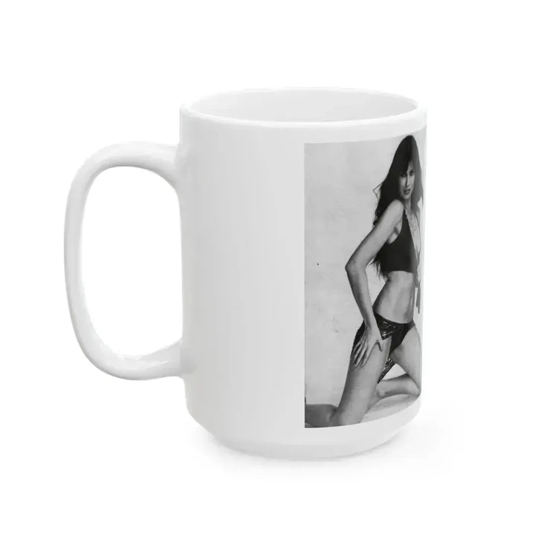 Caroline Munro #219 (Vintage Female Icon) White Coffee Mug - Go Mug Yourself