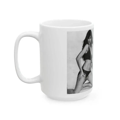 Caroline Munro #219 (Vintage Female Icon) White Coffee Mug - Go Mug Yourself