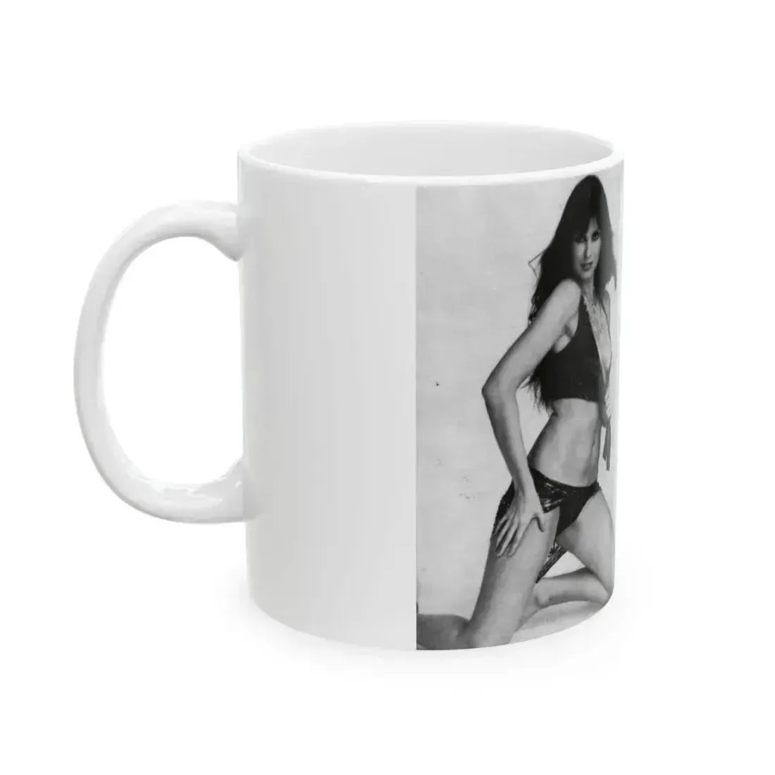 Caroline Munro #219 (Vintage Female Icon) White Coffee Mug - Go Mug Yourself