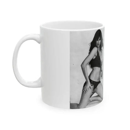 Caroline Munro #219 (Vintage Female Icon) White Coffee Mug - Go Mug Yourself