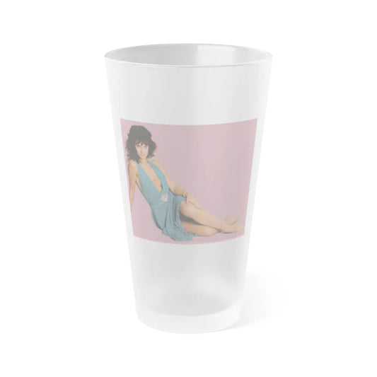 Caroline Munro #223 (Vintage Female Icon) Frosted Pint Glass 16oz-16oz-Frosted-Go Mug Yourself