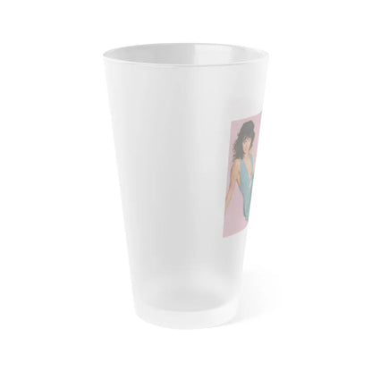 Caroline Munro #223 (Vintage Female Icon) Frosted Pint Glass 16oz-Go Mug Yourself