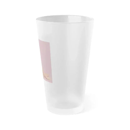 Caroline Munro #223 (Vintage Female Icon) Frosted Pint Glass 16oz - Go Mug Yourself
