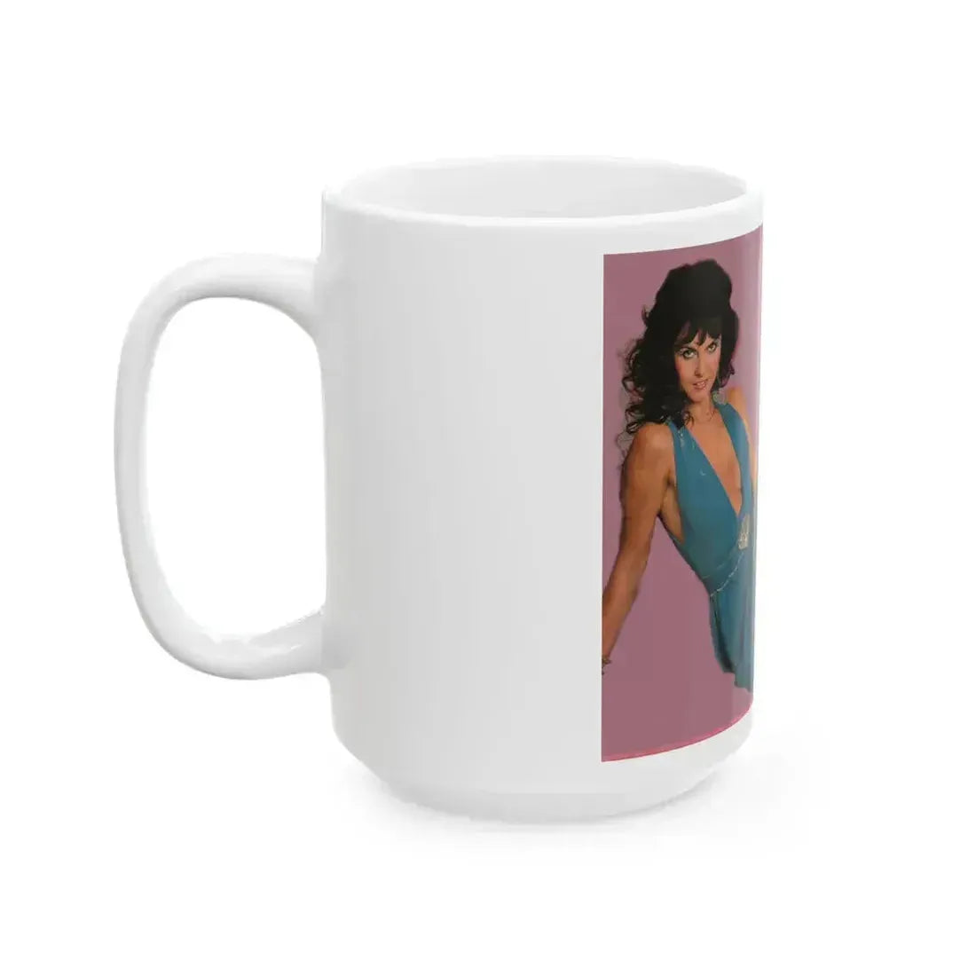 Caroline Munro #223 (Vintage Female Icon) White Coffee Mug - Go Mug Yourself