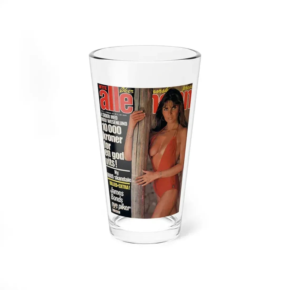 Caroline Munro #225 - Mag. Cover (Vintage Female Icon) Pint Glass 16oz 16oz - Go Mug Yourself