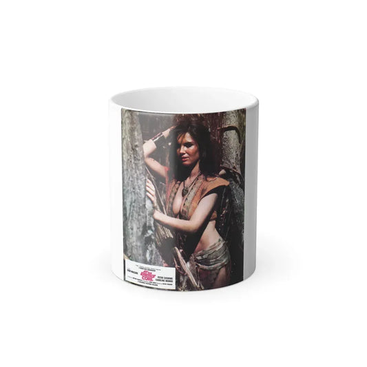 Caroline Munro #226 (Vintage Female Icon) Color Changing Coffee Mug 11oz - Go Mug Yourself
