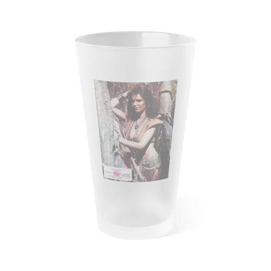 Caroline Munro #226 (Vintage Female Icon) Frosted Pint Glass 16oz-16oz-Frosted-Go Mug Yourself