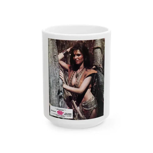 Caroline Munro #226 (Vintage Female Icon) White Coffee Mug 15oz - Go Mug Yourself