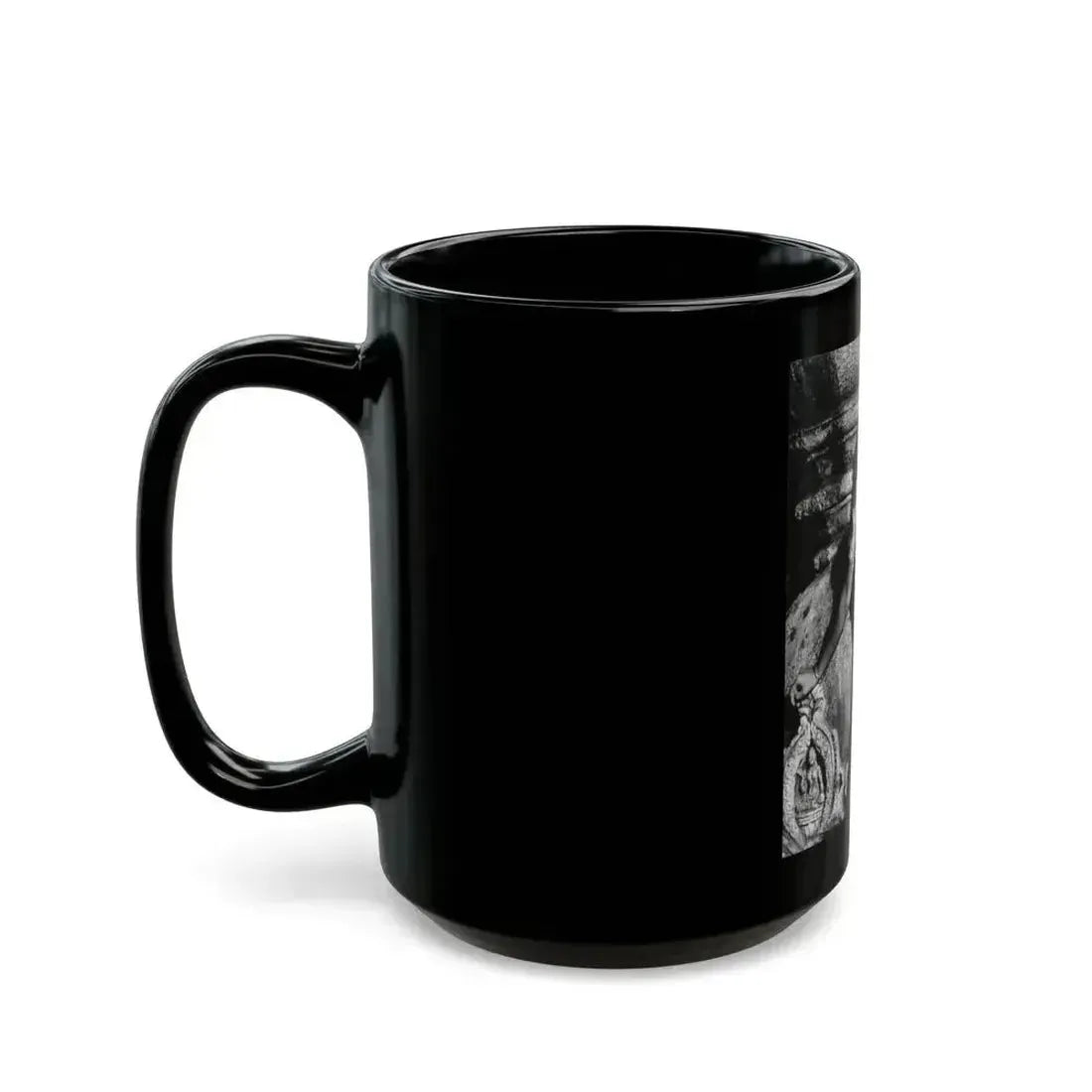 Caroline Munro #228 (Vintage Female Icon) Black Coffee Mug - Go Mug Yourself