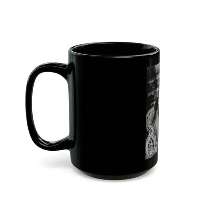 Caroline Munro #228 (Vintage Female Icon) Black Coffee Mug - Go Mug Yourself
