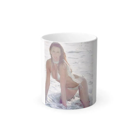 Caroline Munro #229 (Vintage Female Icon) Color Changing Coffee Mug 11oz - Go Mug Yourself