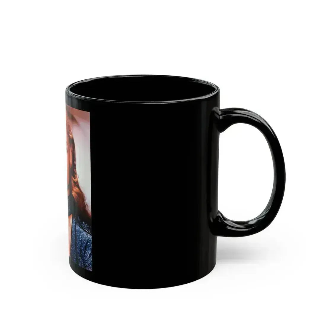 Caroline Munro #231 (Vintage Female Icon) Black Coffee Mug - Go Mug Yourself