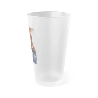 Caroline Munro #231 (Vintage Female Icon) Frosted Pint Glass 16oz - Go Mug Yourself