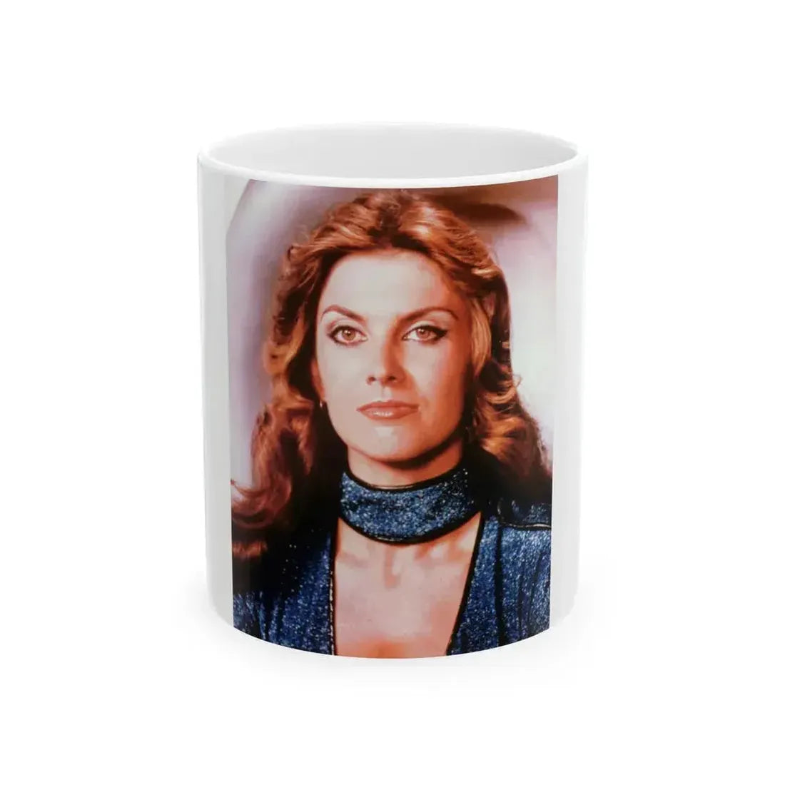 Caroline Munro #231 (Vintage Female Icon) White Coffee Mug 11oz - Go Mug Yourself