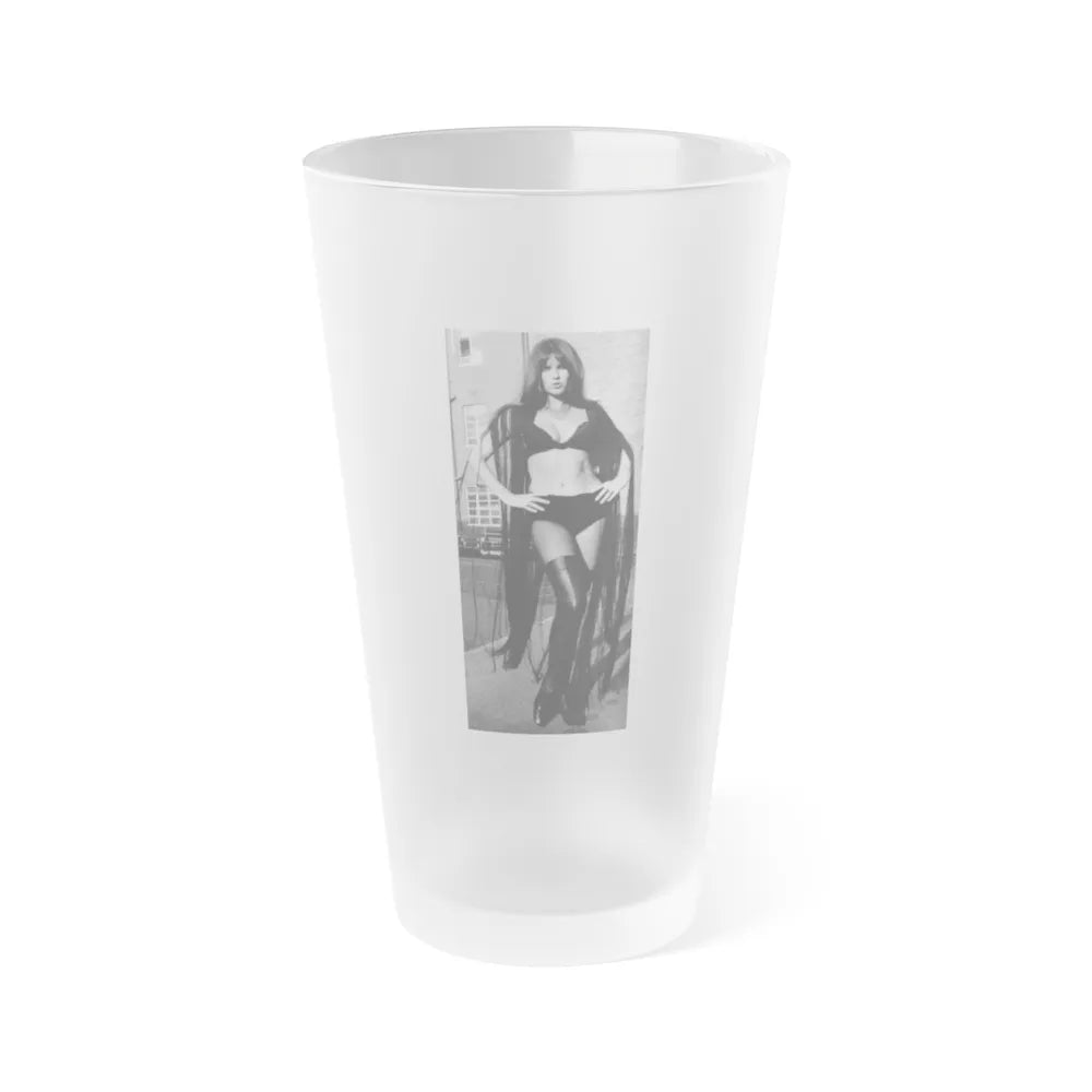 Caroline Munro #232 (Vintage Female Icon) Frosted Pint Glass 16oz-16oz-Frosted-Go Mug Yourself