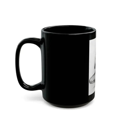 Caroline Munro #233 (Vintage Female Icon) Black Coffee Mug - Go Mug Yourself