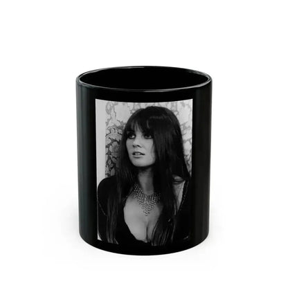 Caroline Munro #234 (Vintage Female Icon) Black Coffee Mug 11oz - Go Mug Yourself