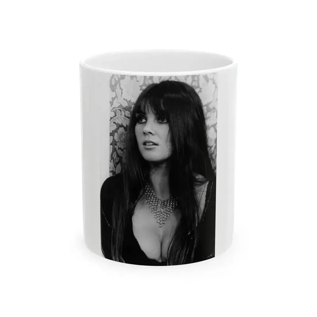 Caroline Munro #234 (Vintage Female Icon) White Coffee Mug 11oz - Go Mug Yourself